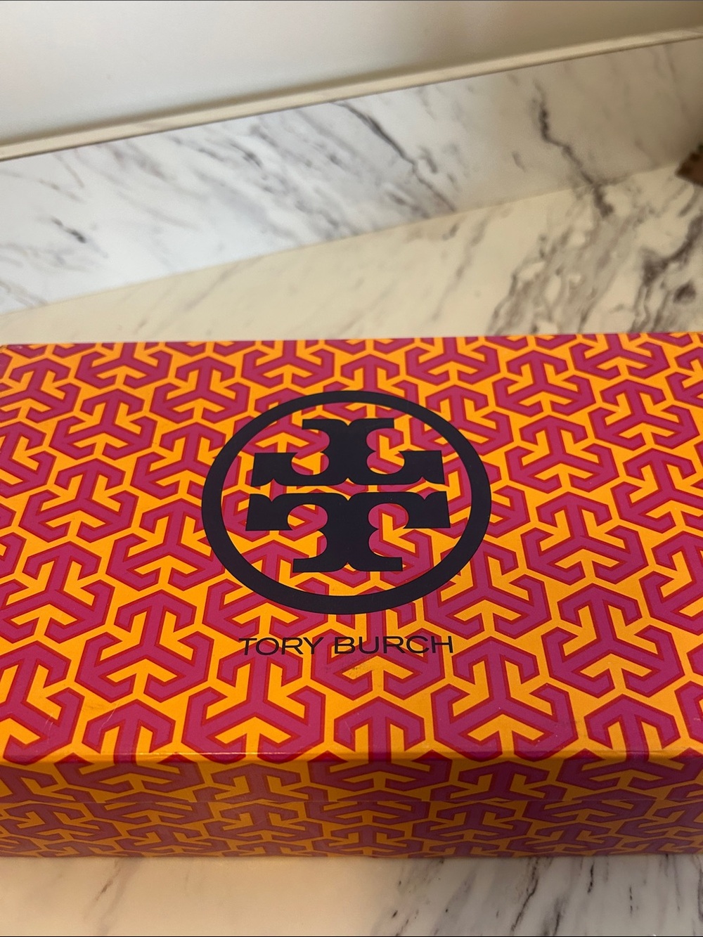 Tory Burch Metallic Silver Logo Mule Slides - Picture 8 of 8